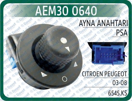 AEM 300640 Ayna Anahtari Psa Citroen Peugeot 03-08